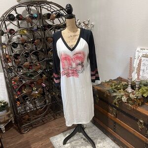 Harley-Davidson Black and Tan Ladies Pajama night shirt